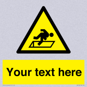 Custom Warning Hatch Sign